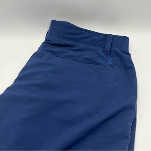 Under Armour Shorts Mens 36 Blue 10" Match Play Stretch Performance Golf Short.